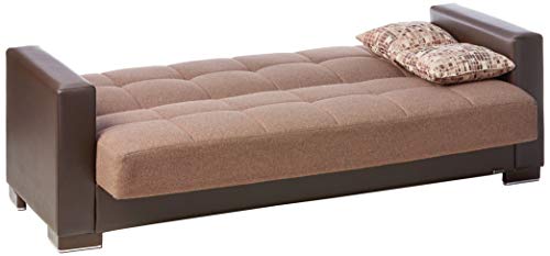 Ottomanson Sofa, 88 x 38 X 36, Brown