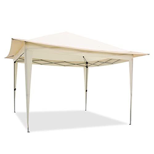 A-myt Prevents Tanning Portable with Carry Bag, Outside Gazebos with 140 Foursquare Feet of Shade, Suited for Patio and Garden, Pop Up Gazebo Tent Prevent The Scorching Sun (Color : Ecru)