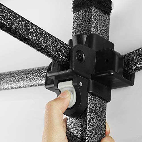 Leisurelife 100% Waterproof Pop-up Canopy Tent 10x20ft with Sand Bags, Waterproof Folding Commercial Gazebo Party Tent, PVC, White