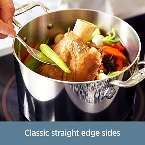 All-Clad D3 Stainless Cookware Set, Pots and Pans, Tri-Ply Stainless Steel, Professional Grade, 10-Piece