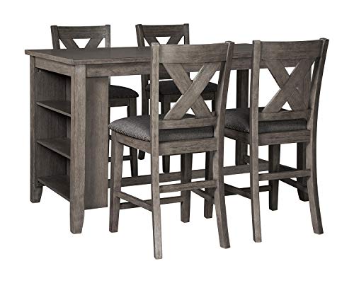 Signature Design by Ashley Caitbrook Counter Height Dining Room Table, Gray