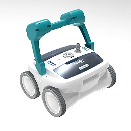 Aquabot Emerald 200 APP Automatic Dual PVC Brush Robot Universal In Ground Pool Cleaner Machine w/ 4D Ultra Fine Microfiber Filtration