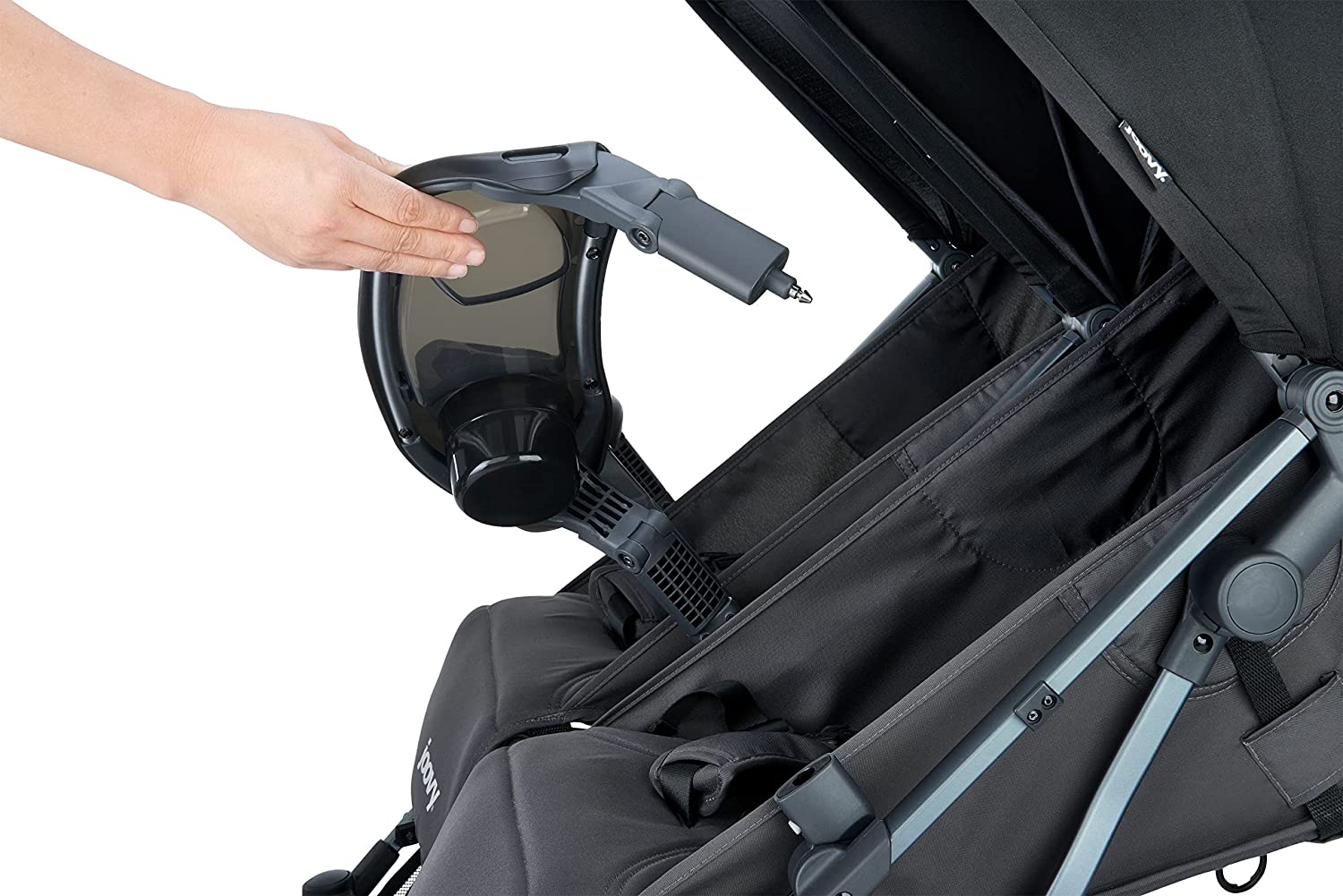 Joovy KooperX2 Lightweight Compact Double Stroller With Trays New