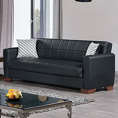 Ottomanson Pantheon Collection, Sofabed, Black-PU