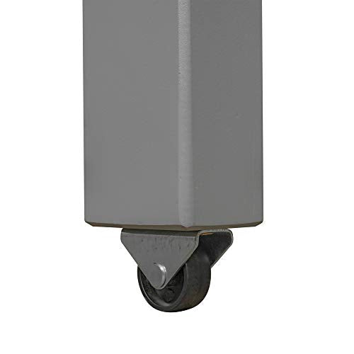 Kids Low Study Twin Loft Bed, Wood Loft Bed Frame with Cabinet and Rolling Portable Desk for Bedroom and Dormitory,Grey