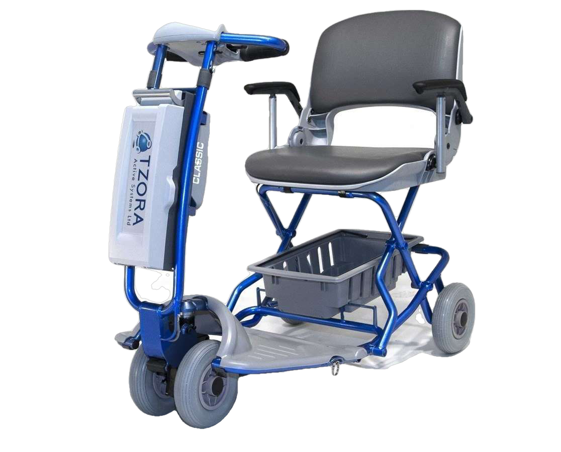 Tzora Lexis Light Classic Portable Lightweight Folding Mobility Scooter Blue New