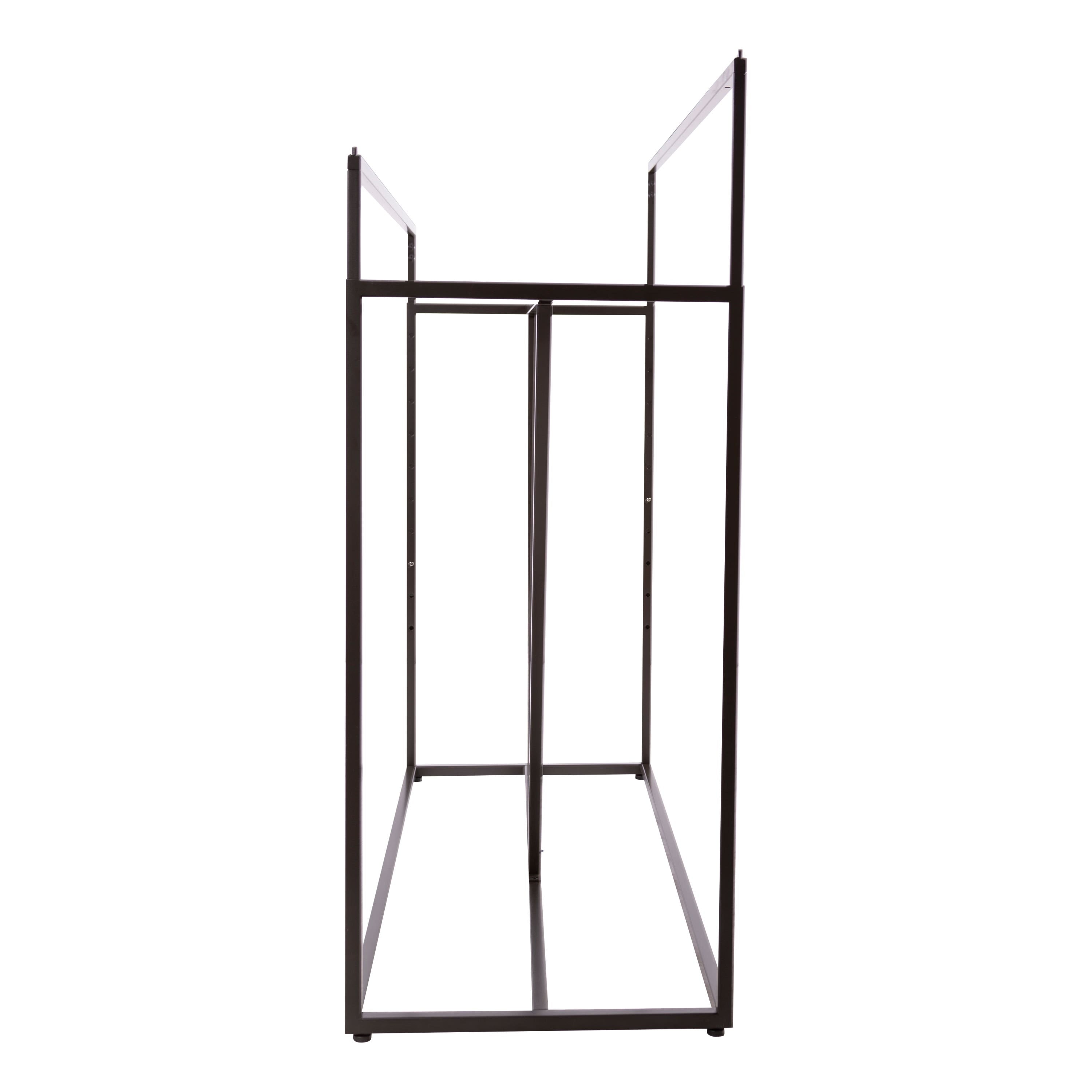 Econoco Linea Double Bar Apparel Rack with V-Brace