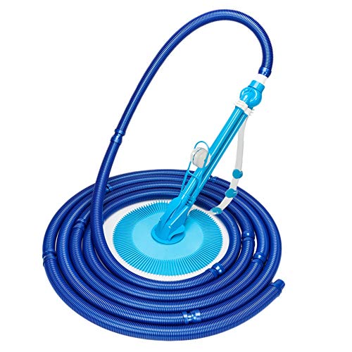 【𝐒𝐩𝐫𝐢𝐧𝐠 𝐒𝐚𝐥𝐞 𝐆𝐢𝐟𝐭】 Automatic Swimming Pool Cleaner, Auto Swimming Pool Cleaner with 10pcs Durable Hose Blue - Complete Set