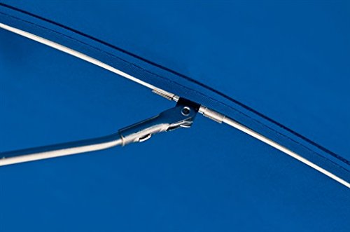 7.5 ft. Steel Commercial Grade Heavy Duty Beach Umbrella with Ash Wood Pole & Acrylic Fabric