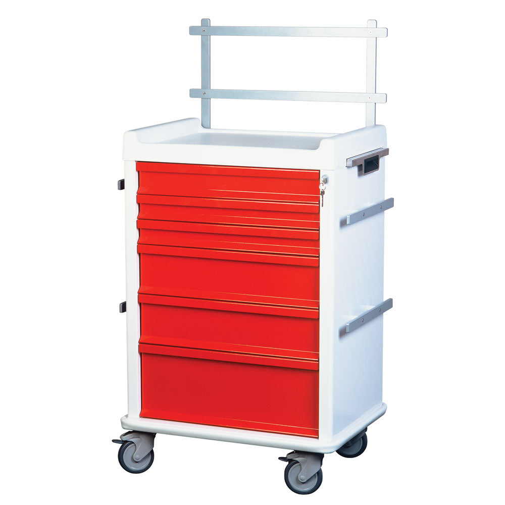 Harloff MR-Conditional Anesthesia Cart, 6-Drawers, Speciality Package