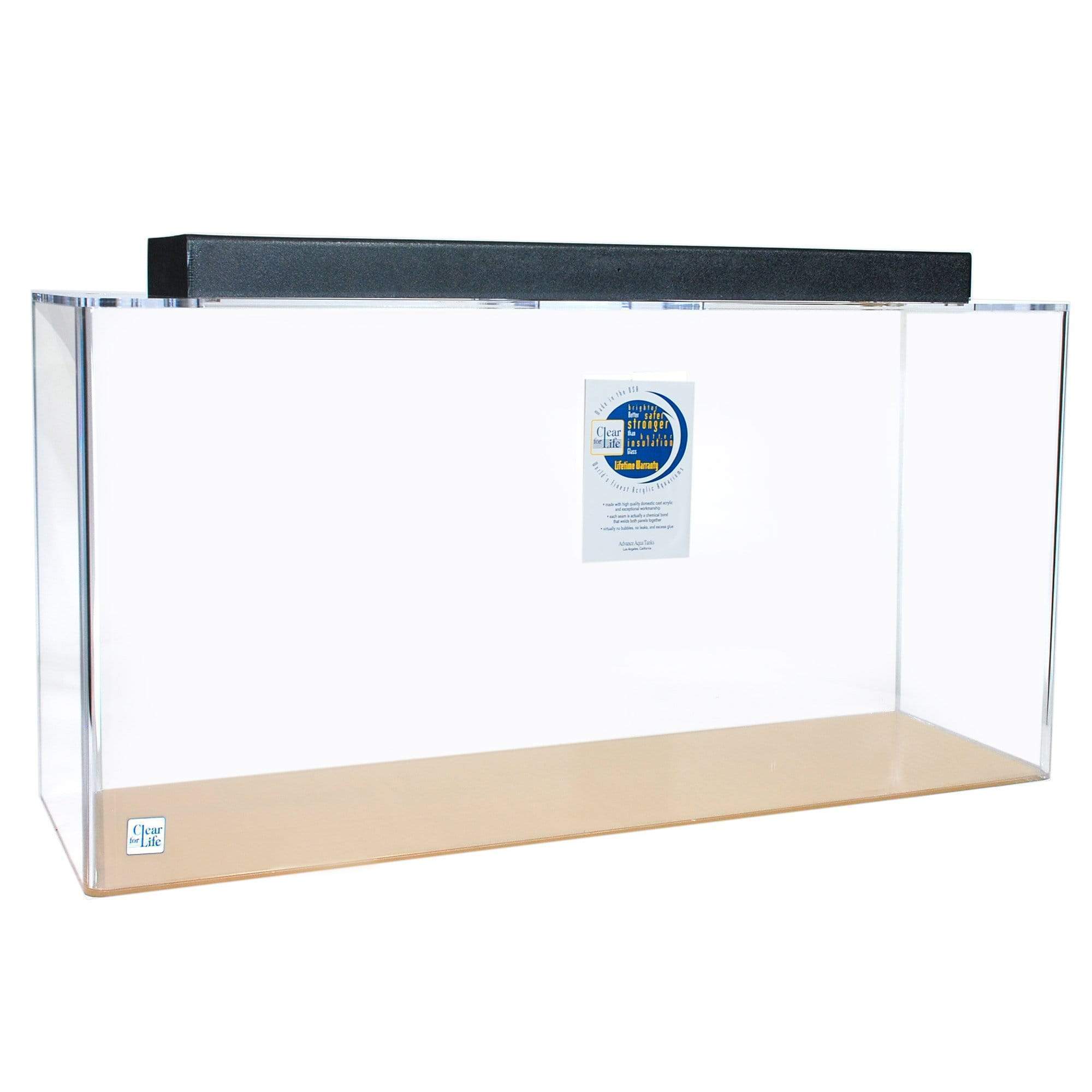 Clear for Life Rectangle 135 Gallon Acrylic Aquarium  - Fresh or Saltwater