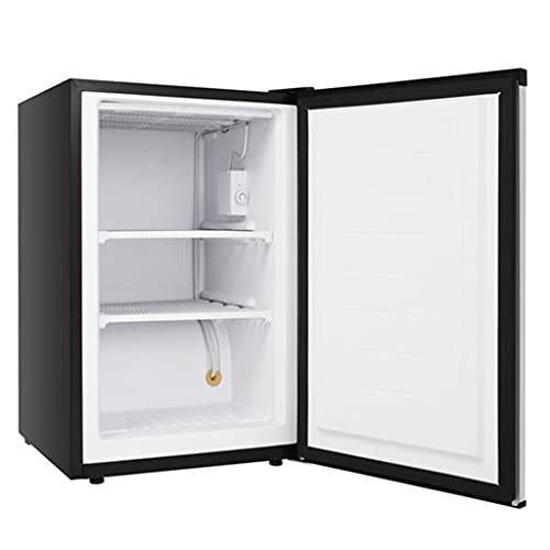 ZOKOP Mini Freezer Countertop 3 Cu.ft Small Freezer Upright Black Compact Upright Freezer with Reversible Single Door, Free Standing Mini Freezer with Adjustable Thermostat for Dorms/Apartment