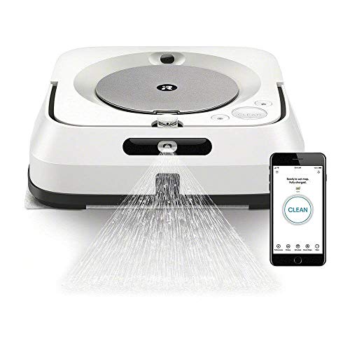 iRobot Braava Jet M6 (6110) Ultimate Robot Mop- Wi-Fi Connected, Precision Jet Spray, Smart Mapping, Works with Alexa, Ideal for Multiple Rooms, Recharges and Resumes