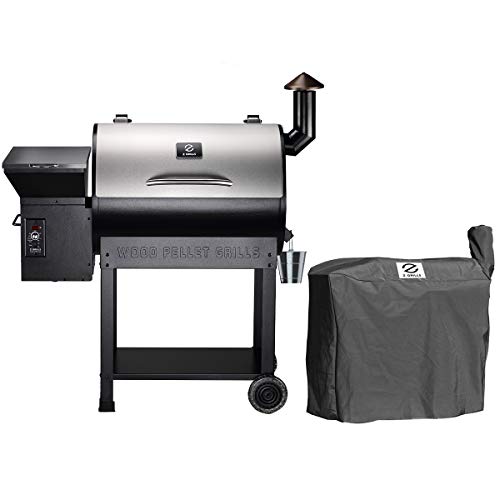Z GRILLS ZPG-7002E Wood Pellet Grill BBQ Smoker for Outdoor Cooking, 2020 Upgrade, 8-in-1 (Grill with cover)