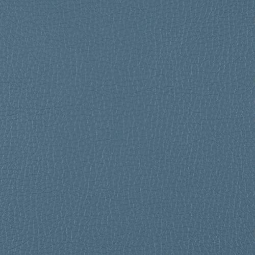 Office Star Pacific Sofa with Padded Box Spring Seats and Silver Metal Legs, Dillon Blue Faux Leather