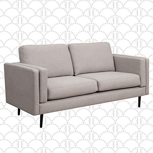 Elle Decor Simone Living Room Sofa Couch, Mid-Century Modern Velvet Fabric Loveseat for Small Space, 73