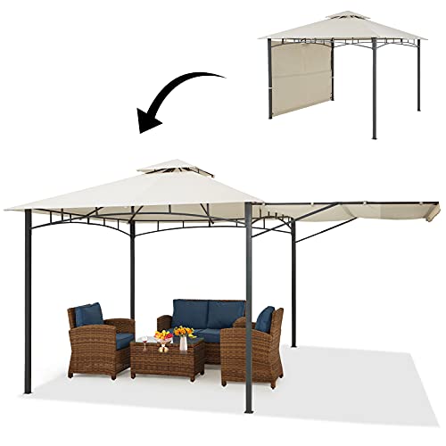 AVAWING 11x16 FT Outdoor Gazebo for Patios, Double Roof Soft Large Canopy, Garden Tent for Party, Backyard
