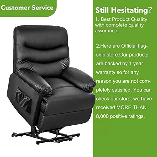Lift Chairs for Elderly - Lift Chairs Recliners Lift Chairs Electric Recliner Chairs with Remote Control Soft PU Lounge