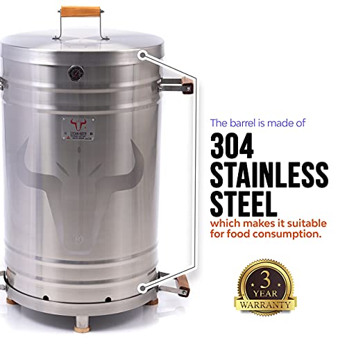 Steak and Beer Barrel Grill and Smoker 2 in 1 (Jumbo)