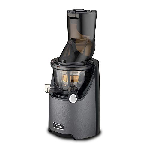 Kuvings Whole Slow Juicer EVO820GM - Higher Nutrients and Vitamins, BPA-Free Components, Easy to Clean, Ultra Efficient 240W, 50RPMs, Includes Smoothie and Blank Strainer-Gun Metal