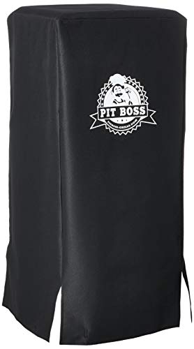 PIT BOSS 77435 Vertical Lp Gas Smoker, Red & 73335 LP Gas Smoker Cover, Black