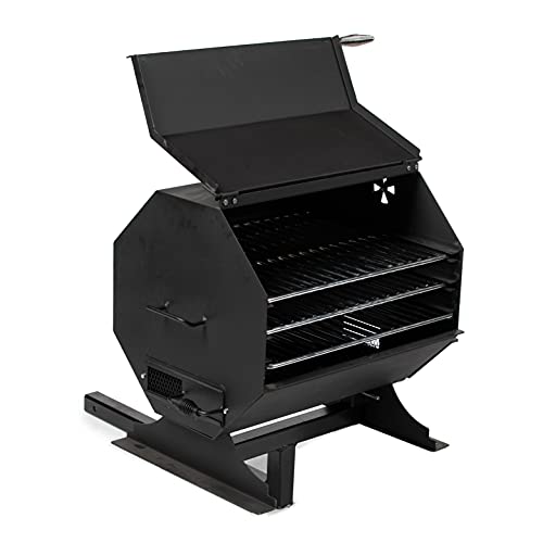 TITAN GREAT OUTDOORS Nomad Tailgating Grill, Hitch Mounted Charcoal Grill