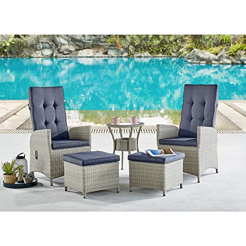 Bolton Furniture Haven Patio Set, Dark Gray