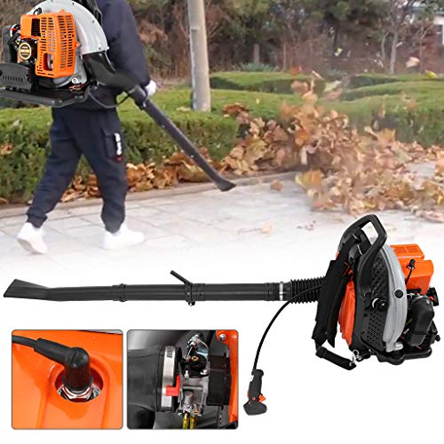 Lanyun Backpack Leaf Blower, 3H-p High Performance Gas Powered Back Pack Leaf Blower 2-Stroke 63cc Cordless Backpack Leaf Blower for Lawn Care,Grdening Power Tool Clean Machince US Fast Shipment