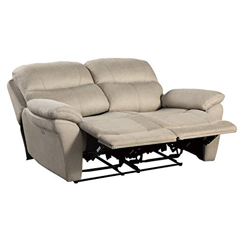 Lexicon Ryan Power Double Reclining Loveseat, Tan
