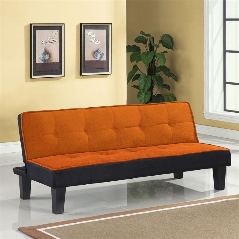 Flannel Fabric Futon Sofa