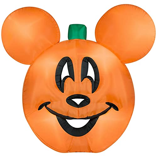 Gemmy 9 1/2 Airblown Inflatable Disney Mickey Mouse Pumpkin Jack-O-Lantern