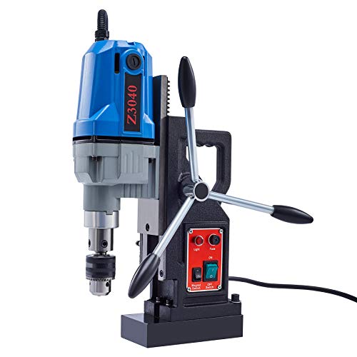 CO-Z 1100W Magnetic Drill Press with 1.6 Inch Boring Diameter, Power Mag Drill 2700lbf Electromagnet Portable Drilling Machine for Any Surface and Home Improvement