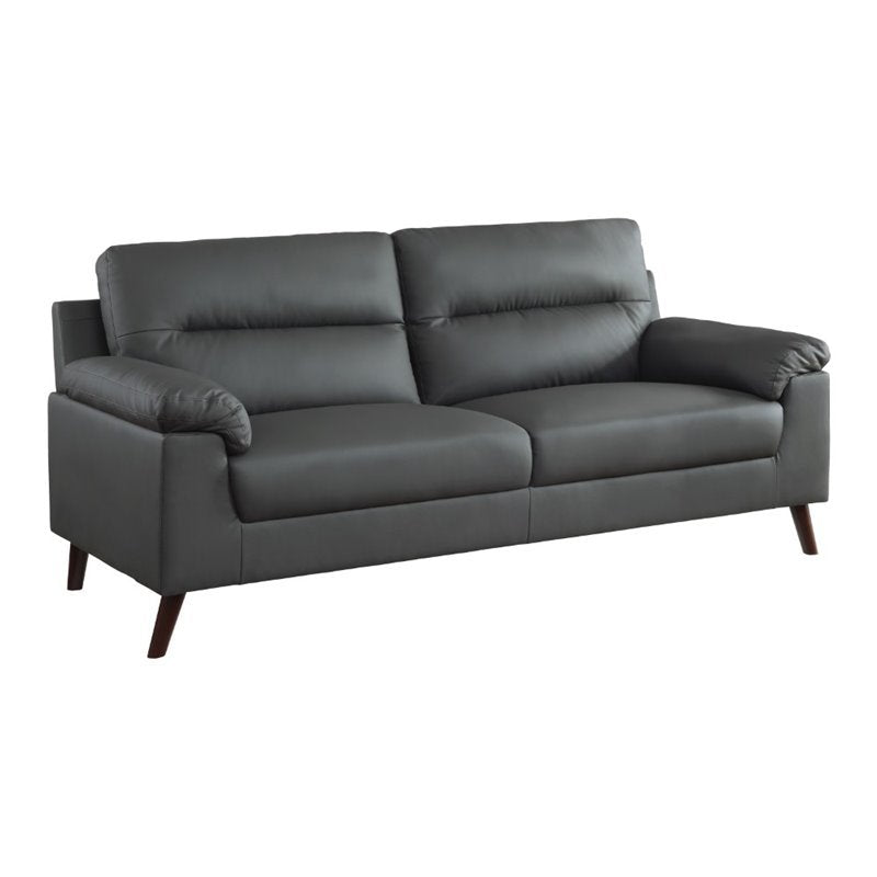 Faux Leather Sofa