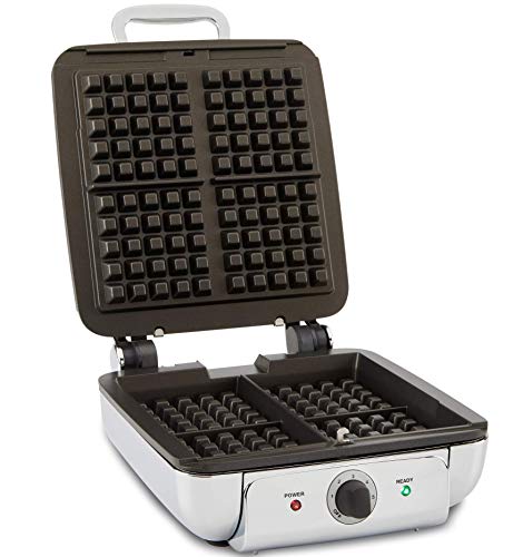 All-Clad Gourmet WD822D51 Waffle Maker, 4 slice, Silver