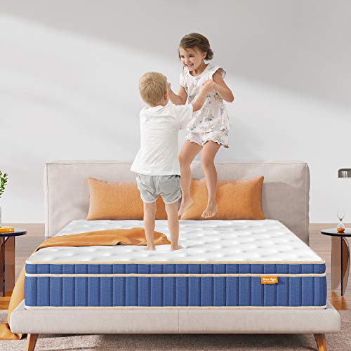 Sweetnight Queen Mattress, 8 Inch Hybrid Queen Size Mattress, Individual Pocket Spring with Gel Memory Foam Bed Mattress in a Box, Cool Sleep, Supportive & Pressure Relief…