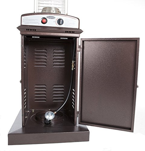 Fire Sense 62224 Hammered Bronze Finish Square Flame Patio Heater