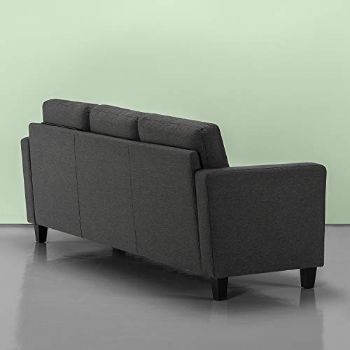 ZINUS Sunny Sofa Couch / Easy, Tool-Free Assembly, Steel Grey