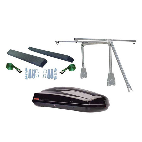 Malone LowMax 2 Kayak w/ Cargo Box Trailer Package