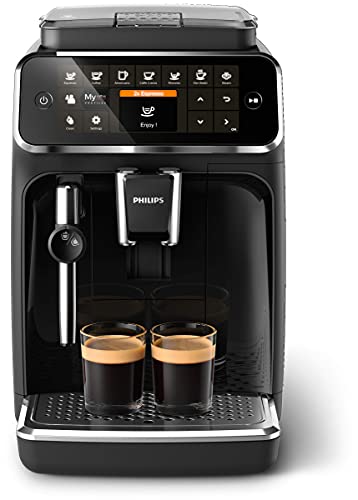 Philips Kitchen Appliances 4300 Fully Automatic Espresso Machine with Classic Milk Frother, BK, EP4321/54, one size (Renewed)
