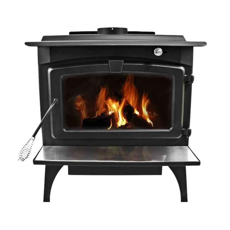Pleasant Hearth GWS-1800-B 1,800 Sq. Ft. Medium 65,000 BTU EPA Certified Wood-Burning Stove with Blower New
