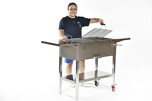 IG Charcoal BBQ IG693247 BBQ Grill, Silver