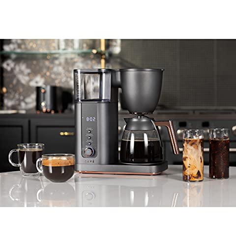 Café Specialty Drip Coffee Maker | 10-Cup Glass Carafe | WiFi Enabled Voice-to-Brew Technology | Smart Home Kitchen Essientials | SCA Certified, Barista-Quality Brew | Matte Black