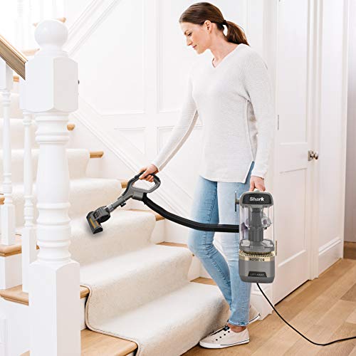 Shark LA502 Rotator Lift-Away ADV DuoClean PowerFins Upright Vacuum with Self-Cleaning Brushroll Powerful Pet Hair Pickup and HEPA Filter, 0.89 Quart Dust Cup Capacity, Silver