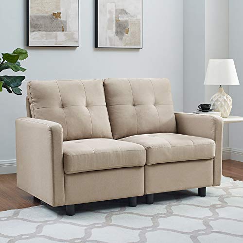 DAZONE Modern Armless Accent Chair/Single Seat Reception Sectional Sofa, 30