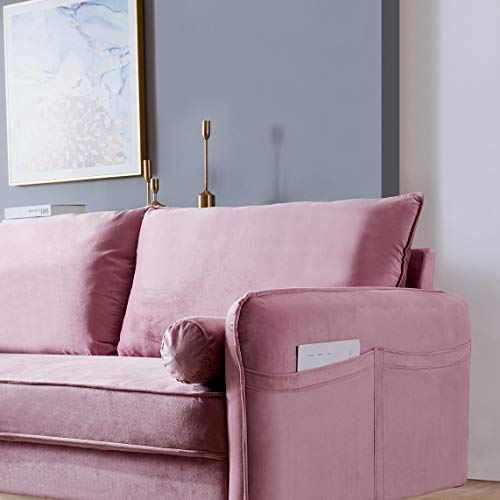 Merax 2-Seat Velvet Sofa with pocket-71 W, 71
