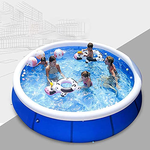 BGSFF Inflatable Swimming Pool for Kids Adults,Large Round Swimming Pool Above Ground,Blow Up Pool with Filter Pump for Garden-A 300x76cm(118x30inch)