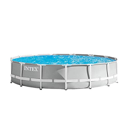 Intex 15ft x 42in Prism Frame Swimming Pool Set with Rechargeable Pool Vacuum
