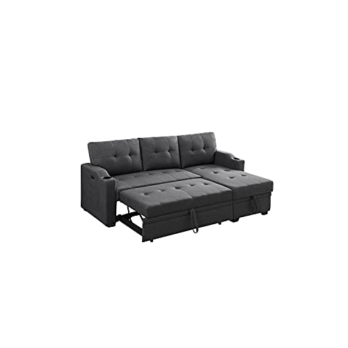 Lilola Home LHF-81510 Sectional, Dark Gray