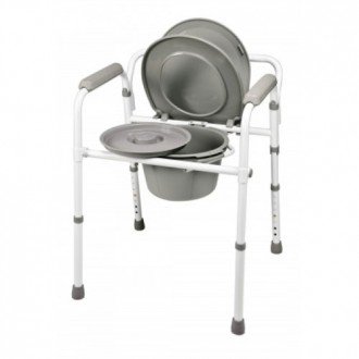 Graham Field 3-in-1 Steel Folding Commode