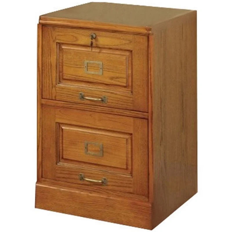 Drawer Vertical File Cabinet in Warm Honey